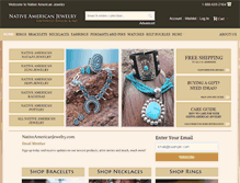 Tablet Screenshot of nativeamericanjewelry.com